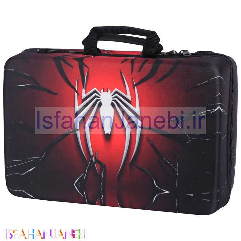 اصفهان جانبی-کیف کنسول بازی PS5 Slim طرح Spider Man کد 12