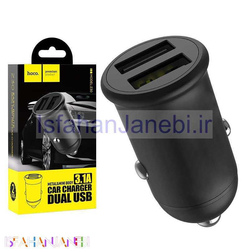 اصفهان جانبی-شارژر فندکی هوکو Hoco Z30 Easy (گارانتی 6 ماهه)