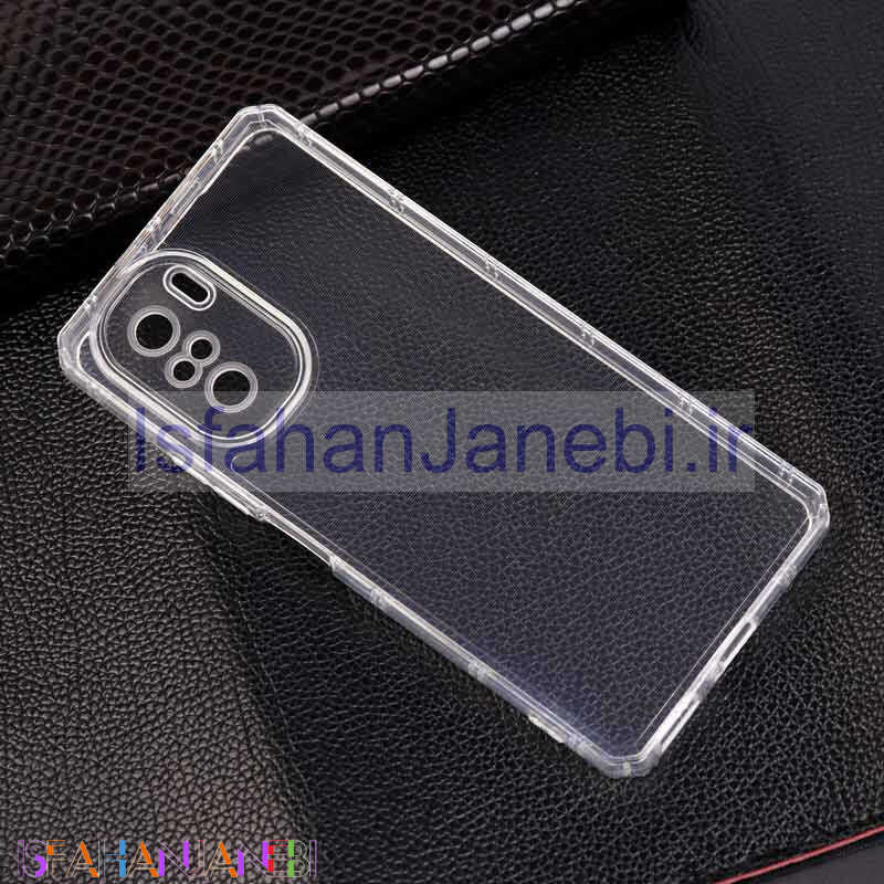 اصفهان جانبی-قاب ژله ای ضربه گیر بی رنگ محافظ لنزدار Xiaomi Poco F3