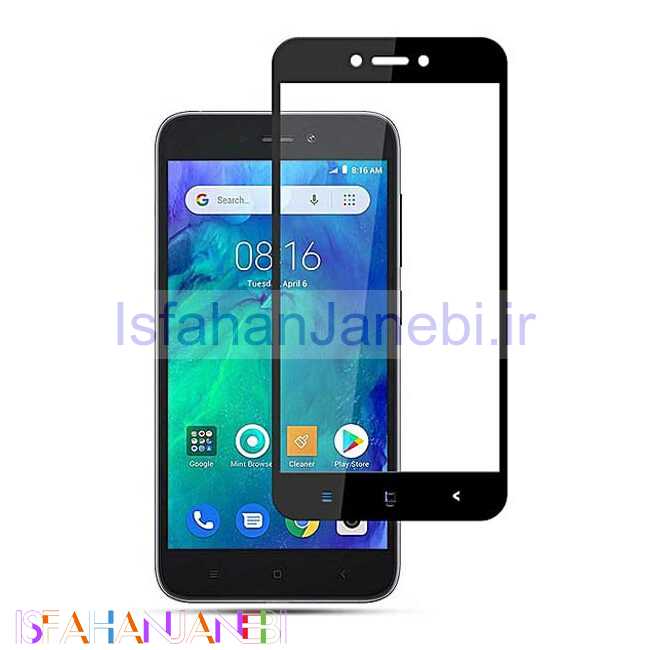 اصفهان جانبی-گلس تمام چسب Xiaomi Redmi GO مشکی