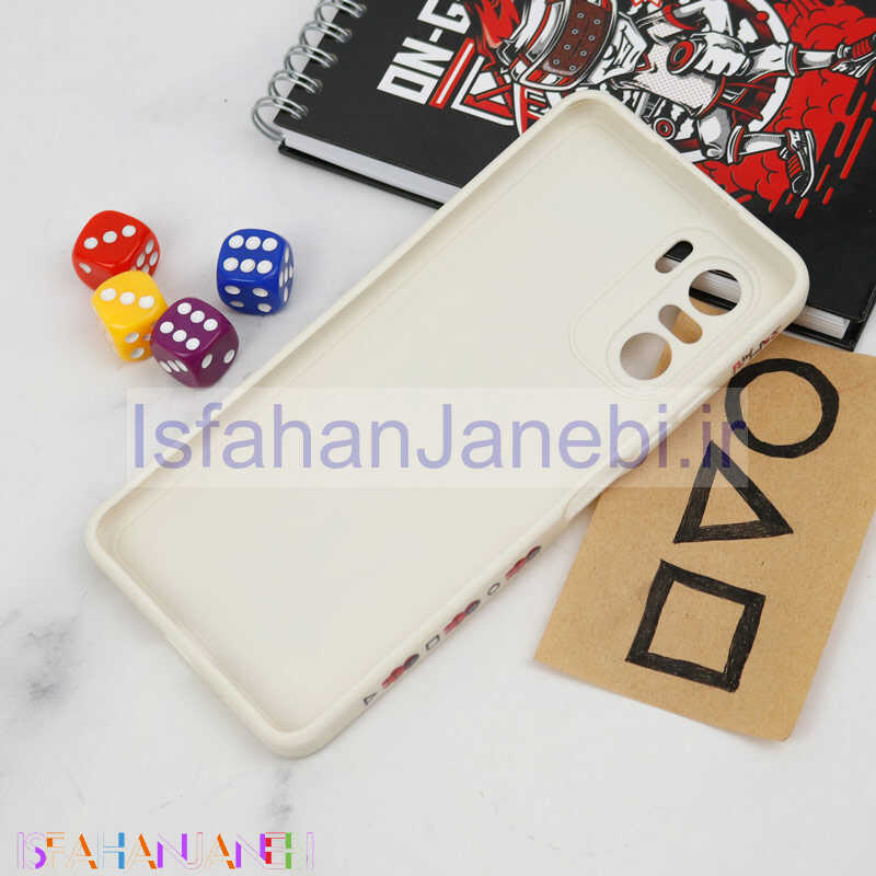 اصفهان جانبی-قاب سیلیکونی محافظ لنزدار طرح اسکویید گیم Xiaomi Poco F3 کد 4