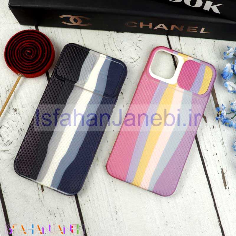 اصفهان جانبی-قاب سیلیکونی محافظ لنزدار کبریتی طرح آبرنگی iPhone 11 Pro Max