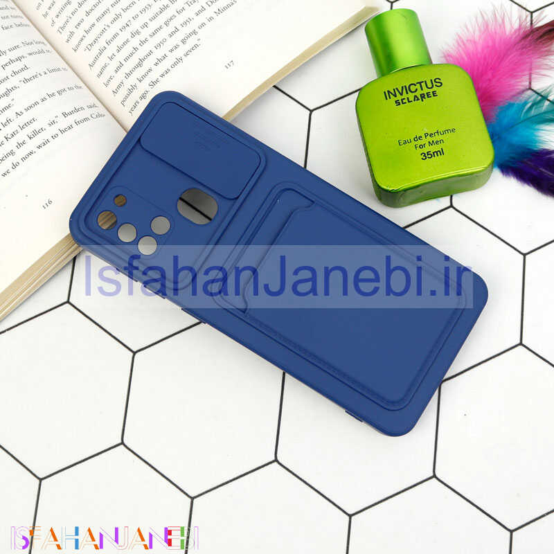 اصفهان جانبی-قاب سیلیکونی جاکارتی دار محافظ لنزکشویی Samsung A21s