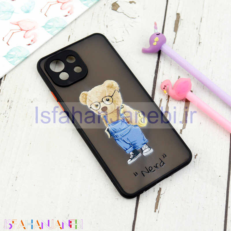 اصفهان جانبی-قاب PC مات محافظ لنزدار طرحدار Xiaomi Mi 11 Lite