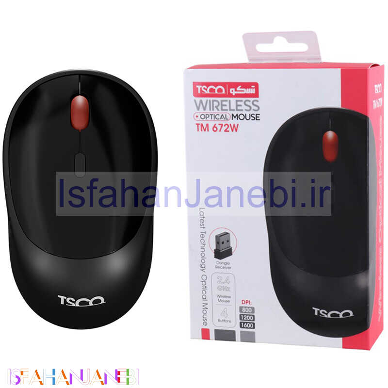 اصفهان جانبی-موس بی سیم تسکو TM 672W