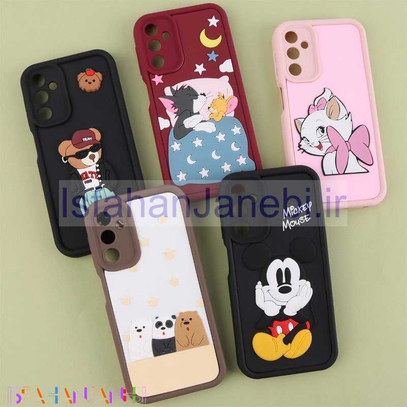 اصفهان جانبی-قاب سولید سامسونگ Galaxy A24 4G کارتونی برجسته محافظ لنزدار