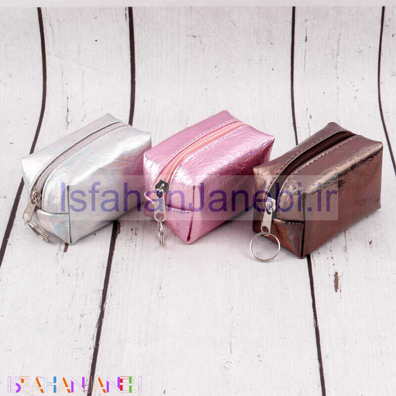 اصفهان جانبی-کیف هندزفری چرمی هولوگرامی مستطیل