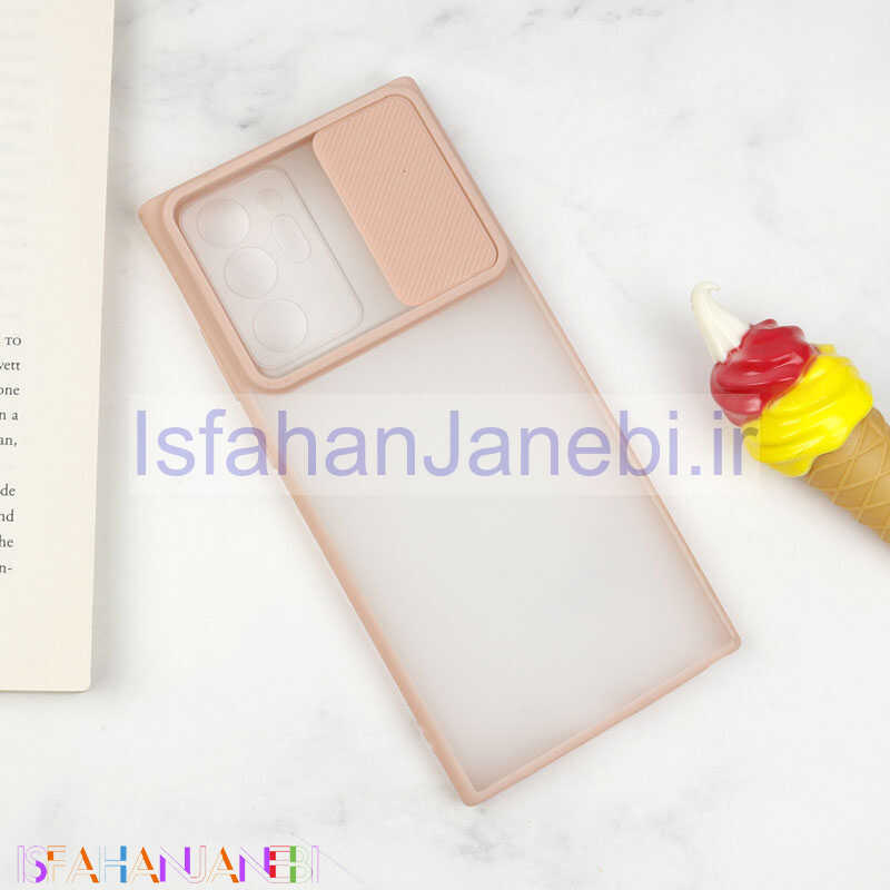 اصفهان جانبی-قاب PC مات محافظ لنز دار کشویی Samsung Note 20 Ultra