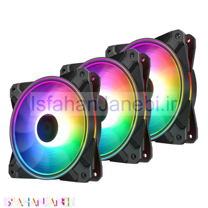 اصفهان جانبی-فن کیس دیپ کول 12*12 DeepCool CF120 PLUS بسته 3 عددی