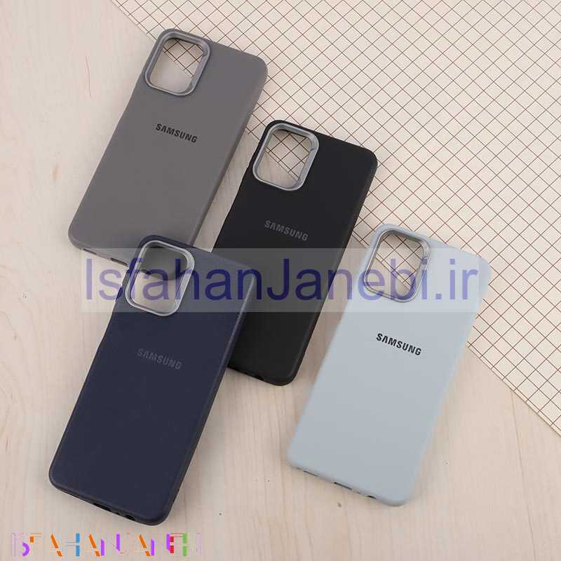 اصفهان جانبی-قاب چرمی ژله ای Leather سامسونگ Galaxy A12 / M12 لوگودار