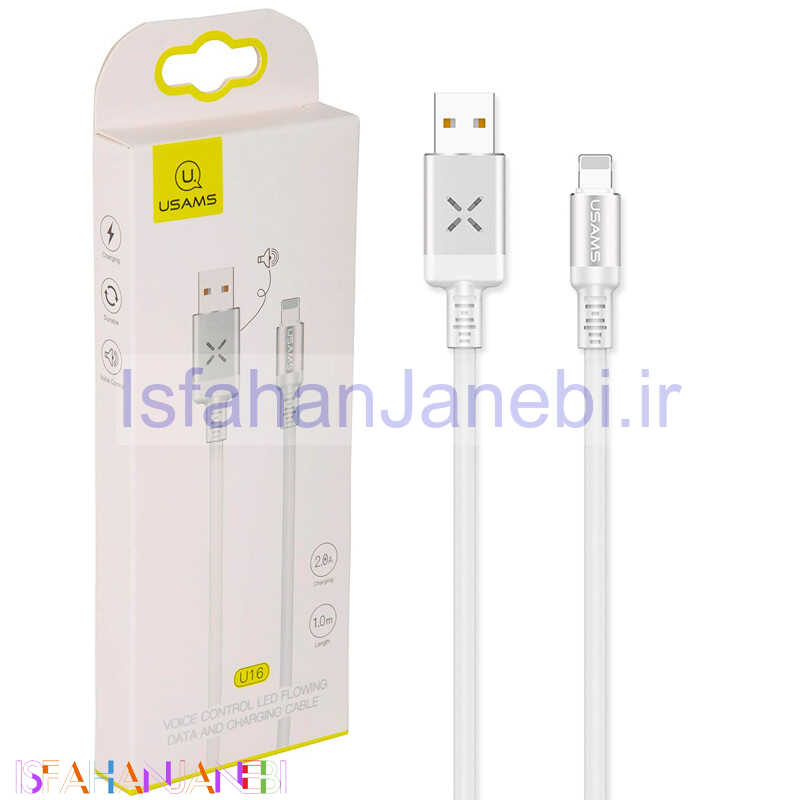 اصفهان جانبی-کابل آیفونی USAMS US-SJ261 U16 1m