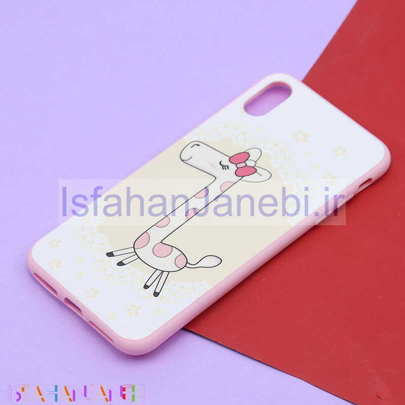 اصفهان جانبی-قاب فانتزی برجسته صورتی طرح کارتونی آیفون iPhone XS Max