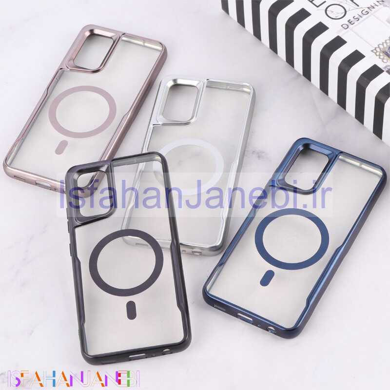 اصفهان جانبی-قاب شفاف سامسونگ Galaxy A32 4G طرح مگ سیف تیتانیوم
