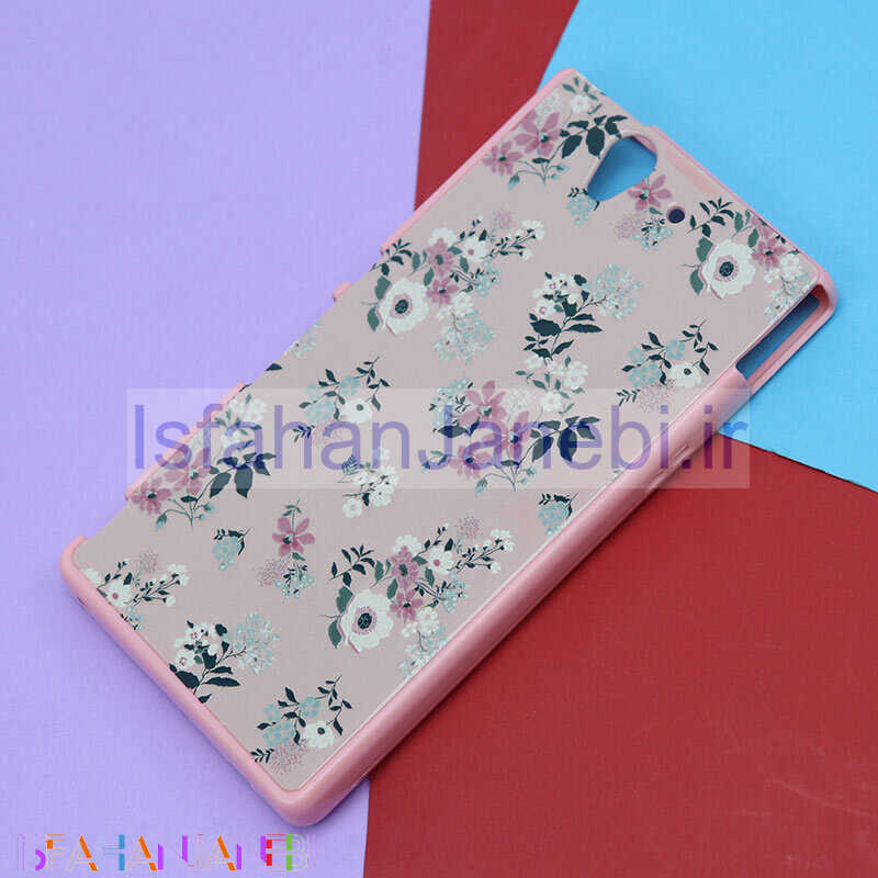 اصفهان جانبی-قاب فانتزی برجسته صورتی طرح گل Sony Xperia Z