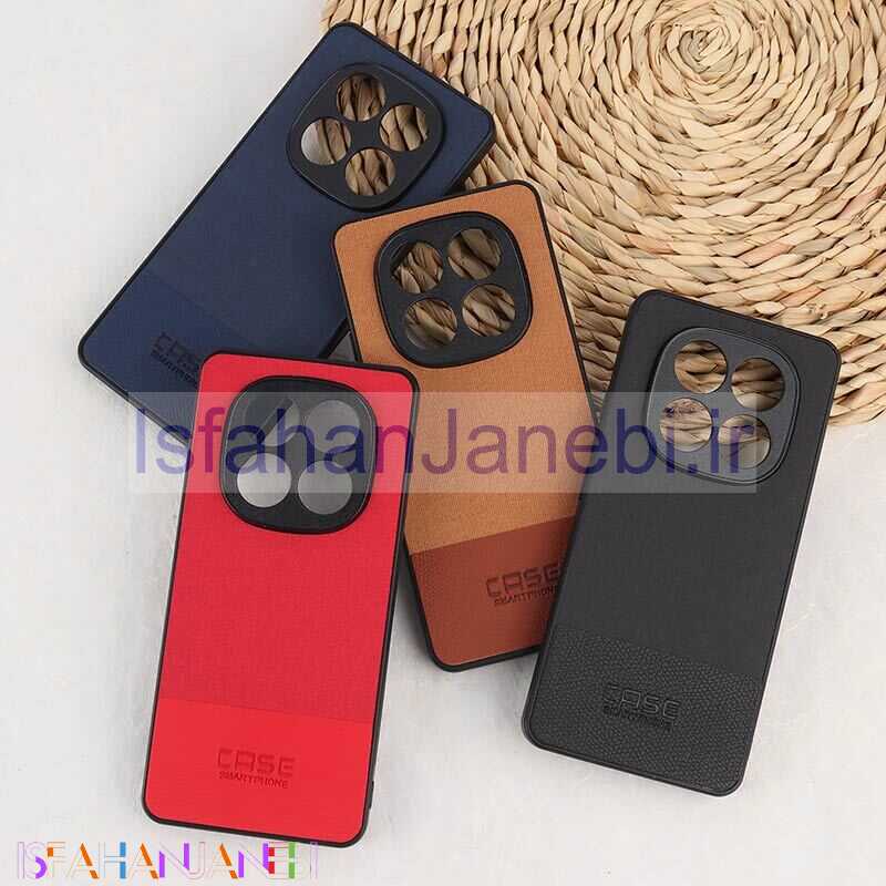 اصفهان جانبی-قاب چرمی Smart Phone شیائومی Redmi Note 14 Pro 4G پارچه ای محافظ لنزدار