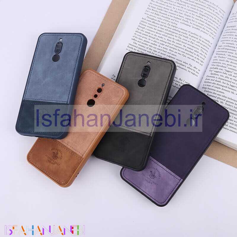 اصفهان جانبی-قاب چرمی Polo & Racquet Club شیائومی Redmi 8 دو تکه محافظ لنزدار