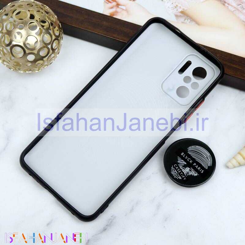 اصفهان جانبی-قاب PC محافظ لنز دار طرح Blvck + پاپ سوکت Xiaomi Redmi Note 10 / Note 10s