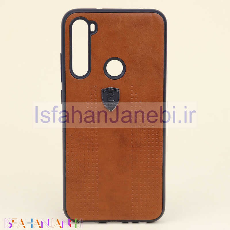 اصفهان جانبی-قاب چرمی PULOKA شیائومی Redmi Note 8 قهوه ای