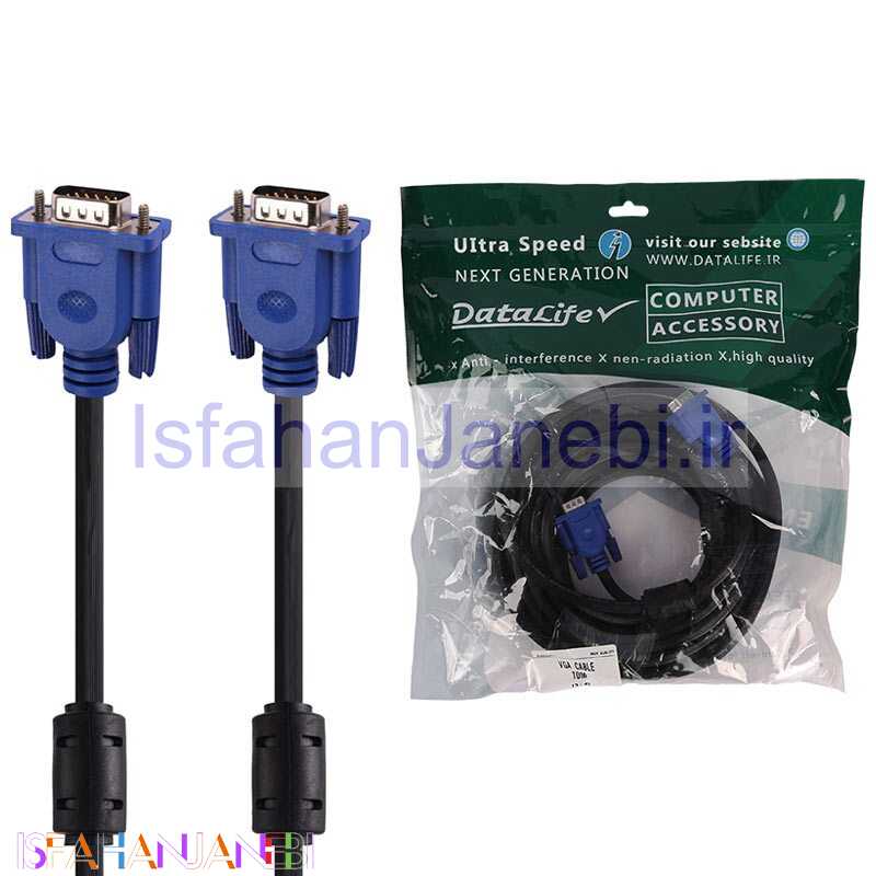 اصفهان جانبی-کابل VGA 3+4 دیتا لایف طول 10 متر