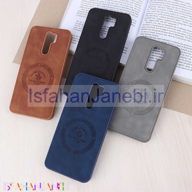 اصفهان جانبی-قاب چرمی Polo & Racquet Club شیائومی Redmi 9 / 9 Prime طرح مگ سیف