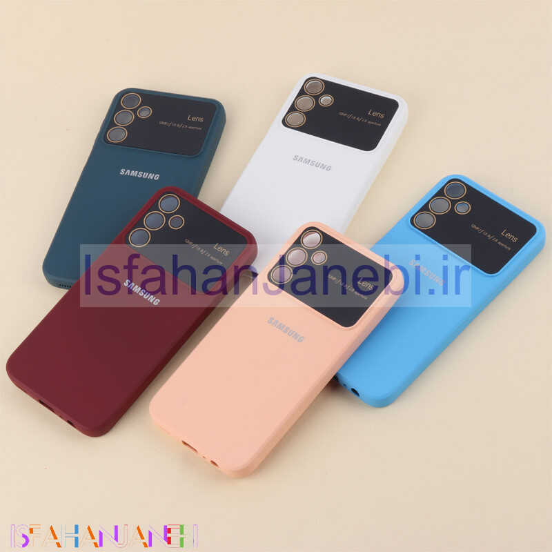اصفهان جانبی-قاب سیلیکونی Lens Aperture محافظ لنزدار Samsung Galaxy A15