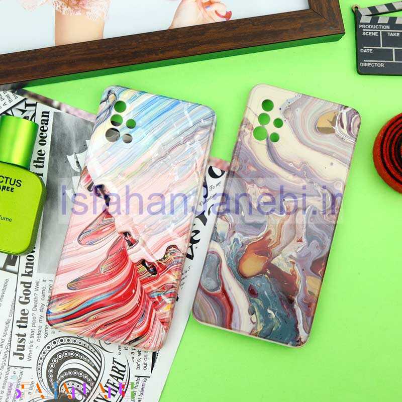 اصفهان جانبی-قاب سیلیکونی محافظ لنزدار طرح آبرنگی Samsung Galaxy A51