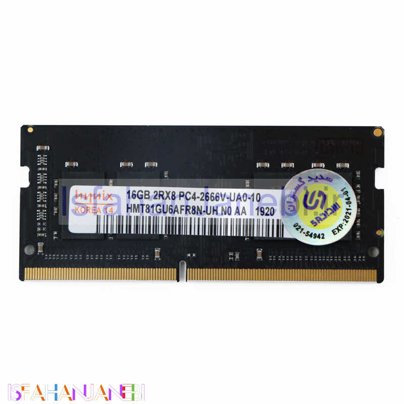 اصفهان جانبی-رم لپ تاپ هاینیکس Hynix DDR4 16GB 2666MHz CL19