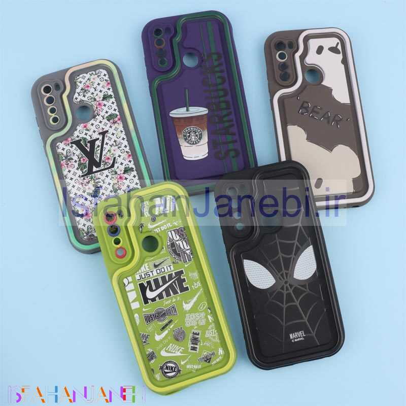 اصفهان جانبی-قاب سولید طرح دار دو رنگ محافظ لنزدار Xiaomi Redmi Note 8