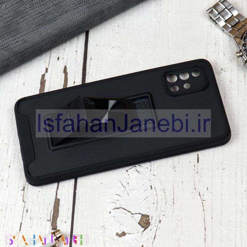 اصفهان جانبی-قاب محافظ لنزدار ضد ضربه هولدر کشویی مگنتی Samsung A51 مشکی