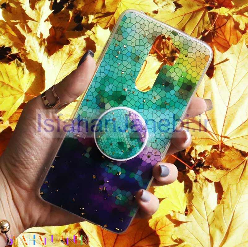اصفهان جانبی-قاب رنگین کمانی پاپ سوکت دار خرچنگی کد9 شیائومی Redmi Note 8 Pro