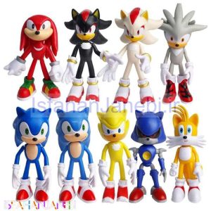 اصفهان جانبی-اکشن فیگور طرح سونیک کد 1417 بسته 9 عددی