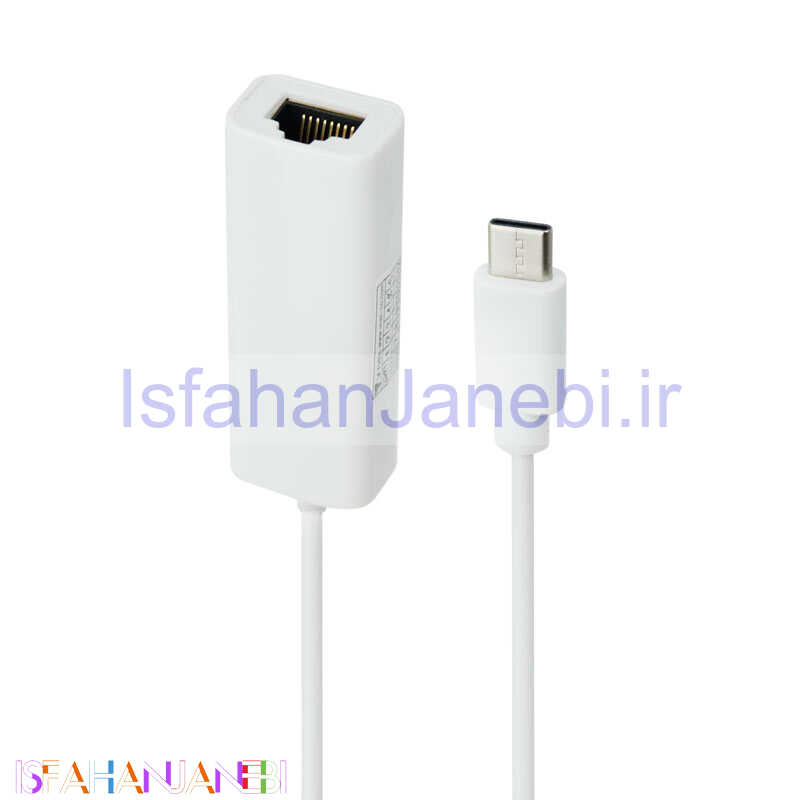 اصفهان جانبی-تبدیل Type-C به LAN وی نت KY-RTL8152B