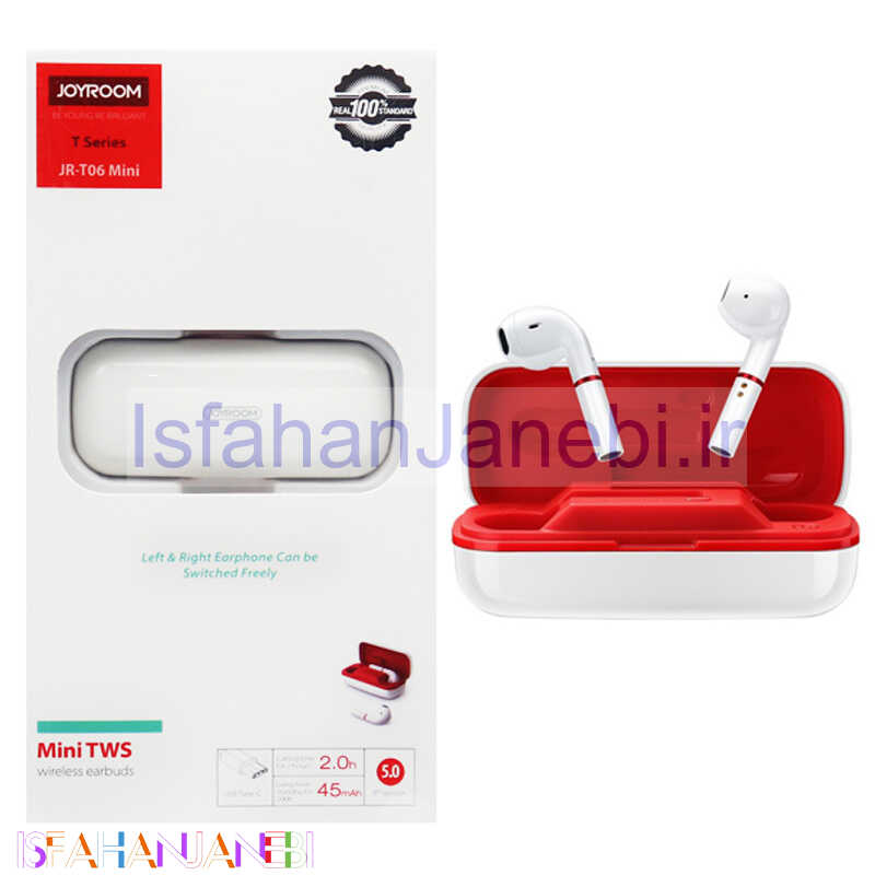 اصفهان جانبی-هندزفری بلوتوث دو تایی JoyRoom JR-T06 Mini High Copy