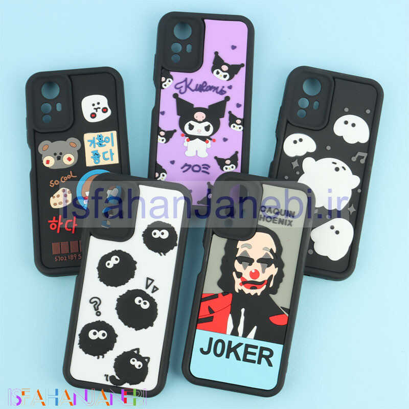 اصفهان جانبی-قاب سولید طرح دار برجسته محافظ لنزدار Xiaomi Redmi Note 12S