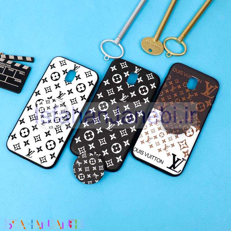 اصفهان جانبی-قاب فانتزی برجسته + پاپ سوکت طرح LV سامسونگ J5 Pro سری D