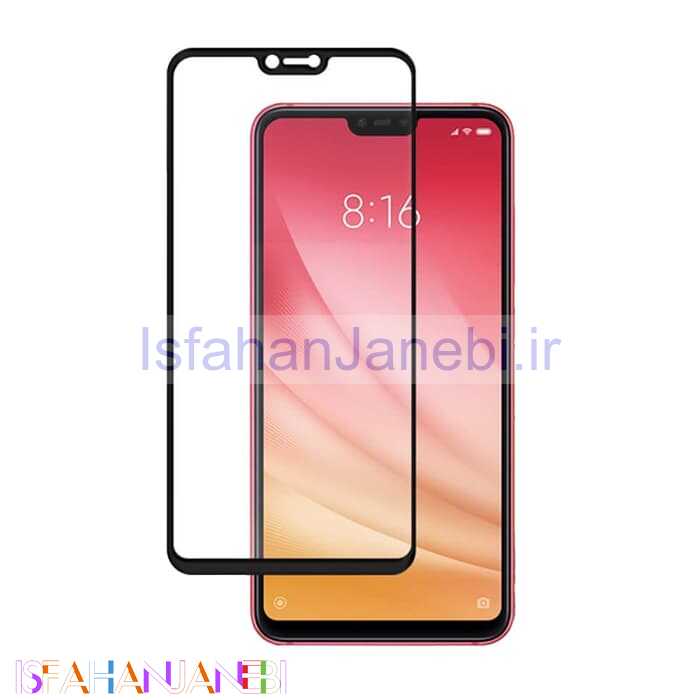 اصفهان جانبی-گلس تمام چسب Xiaomi Mi 8 مشکی