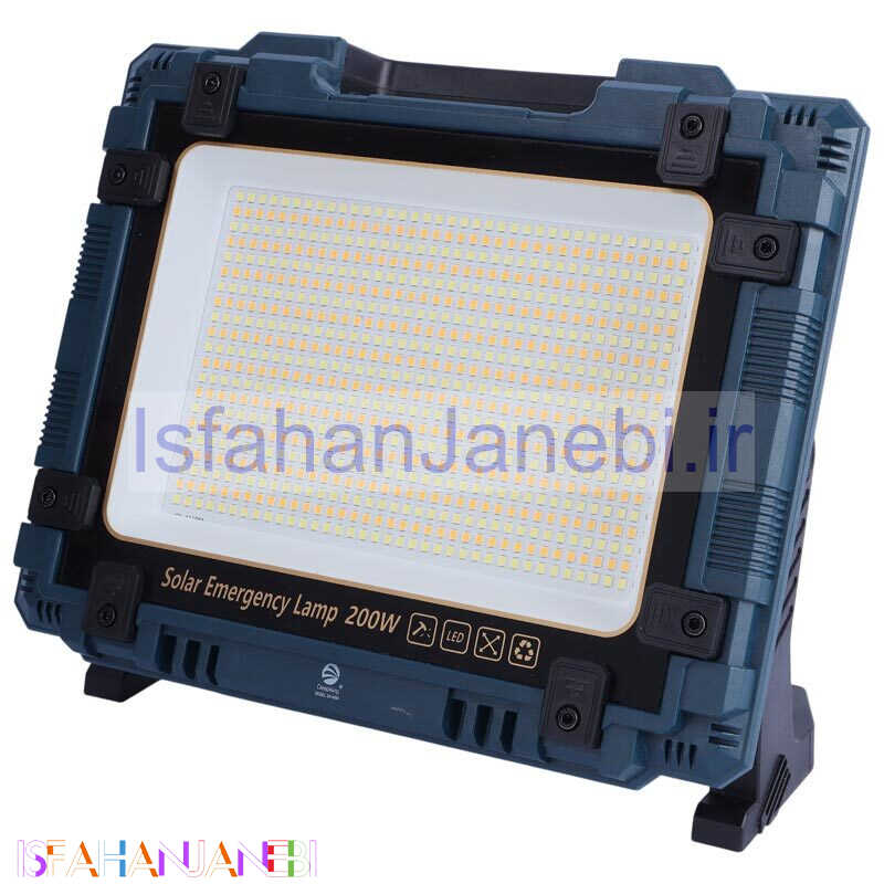 اصفهان جانبی-پروژکتور سیار شارژی و پاور بانک خورشیدی Deepking DK-469A