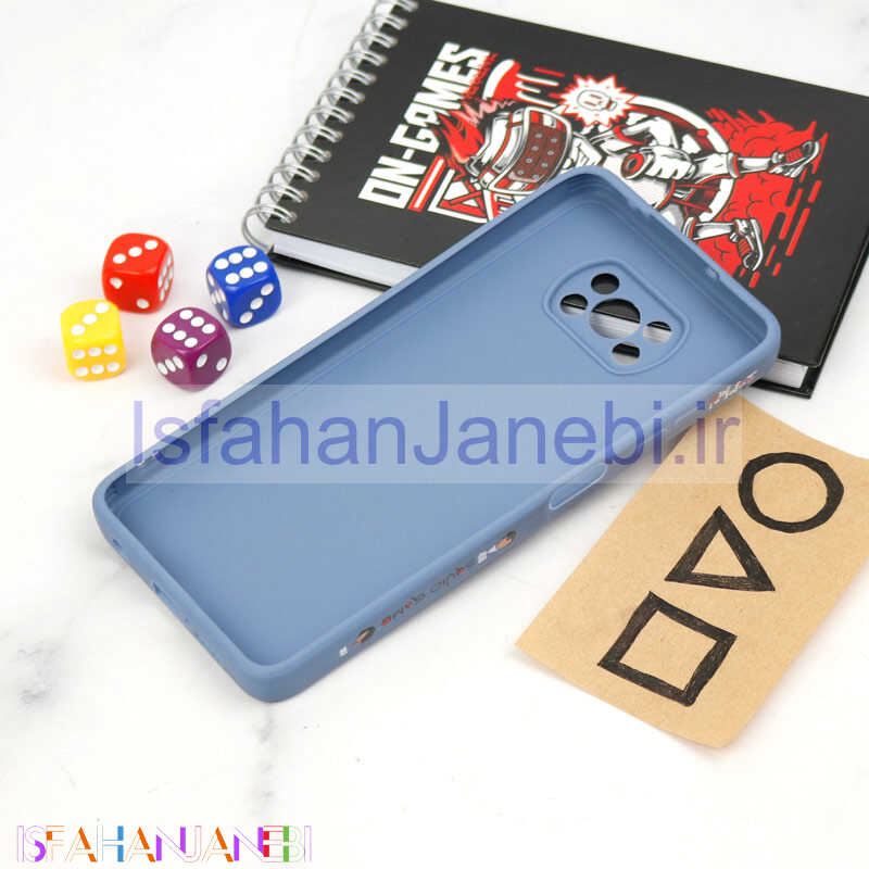 اصفهان جانبی-قاب سیلیکونی محافظ لنزدار طرح اسکویید گیم Xiaomi Poco X3 کد 13