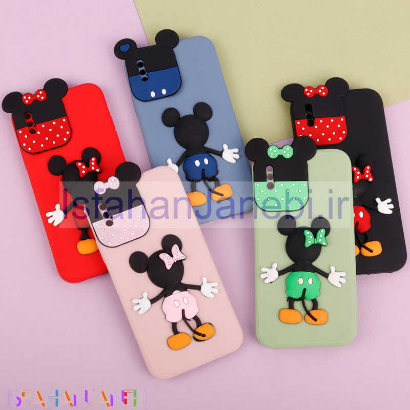 اصفهان جانبی-قاب عروسکی برجسته میکی موس و مینی موس محافظ لنزدار iPhone X