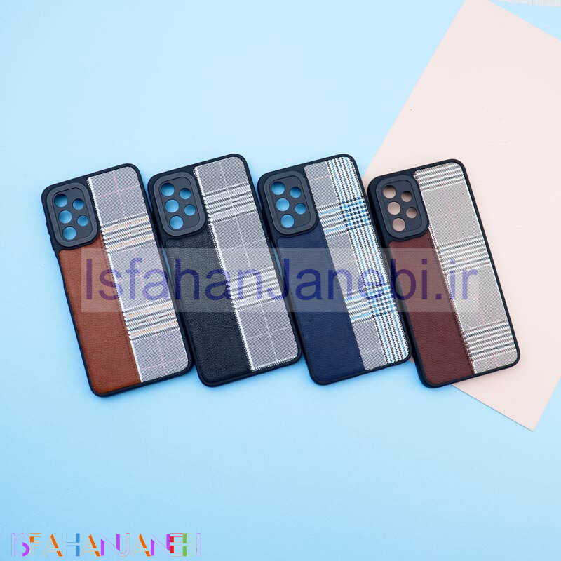 اصفهان جانبی-قاب چرمی پارچه ای محافظ لنزدار Samsung Galaxy A13 4G