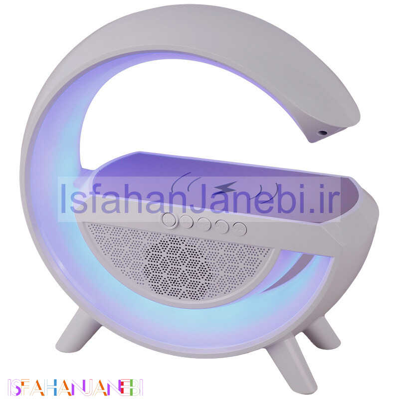 اصفهان جانبی-شارژر بی سیم و چراغ رومیزی اسپیکر دار BT-2301 15W