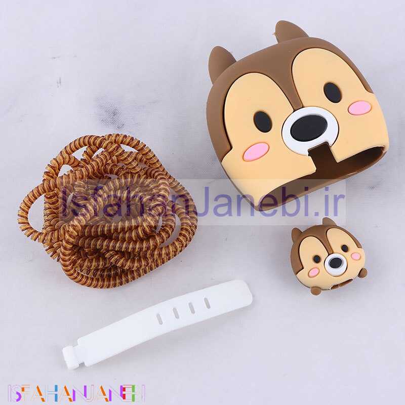 اصفهان جانبی-ست محافظ کابل و کلگی شارژر سامسونگ طرح سنجاب