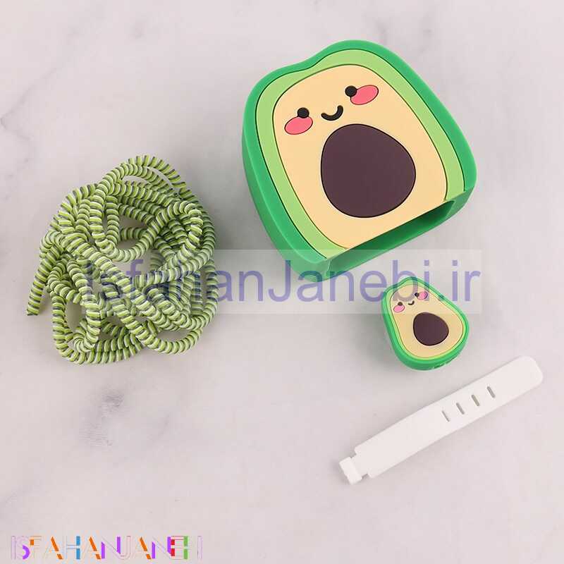 اصفهان جانبی-ست محافظ کابل و کلگی شارژر شیائومی 33 وات طرح آووکادو