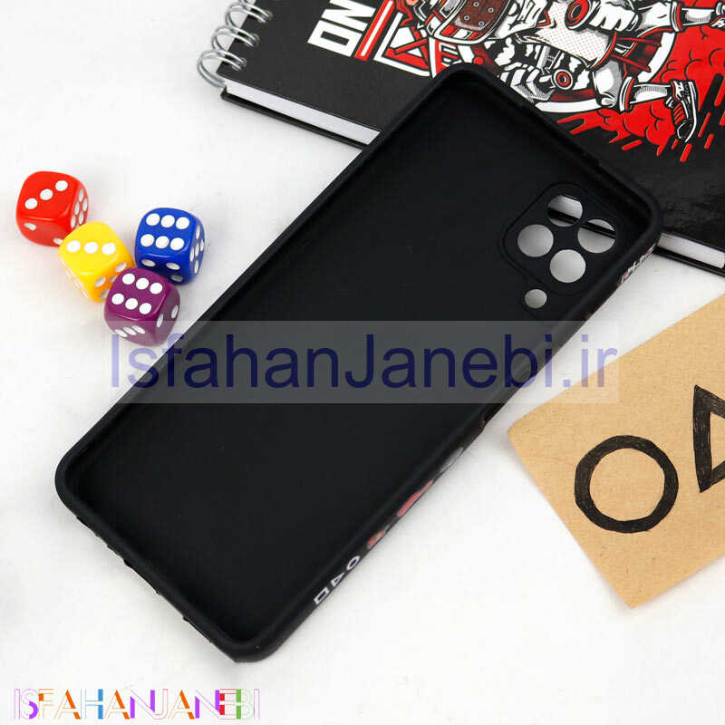اصفهان جانبی-قاب سیلیکونی محافظ لنزدار طرح اسکویید گیم Samsung Galaxy A22 4G کد 10