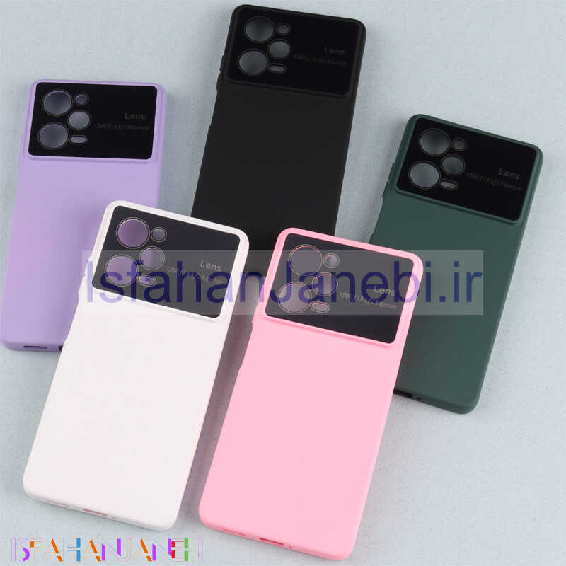 اصفهان جانبی-قاب سیلیکونی Lens Aperture محافظ لنزدار Xiaomi Redmi Note 12 Pro 5G