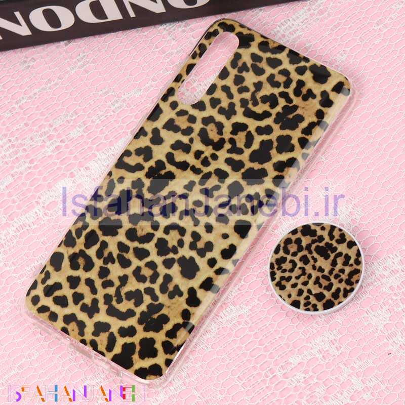 اصفهان جانبی-قاب سوپر IMD دور شفاف پاپ سوکت دار Samsung A30s / A50s پلنگی