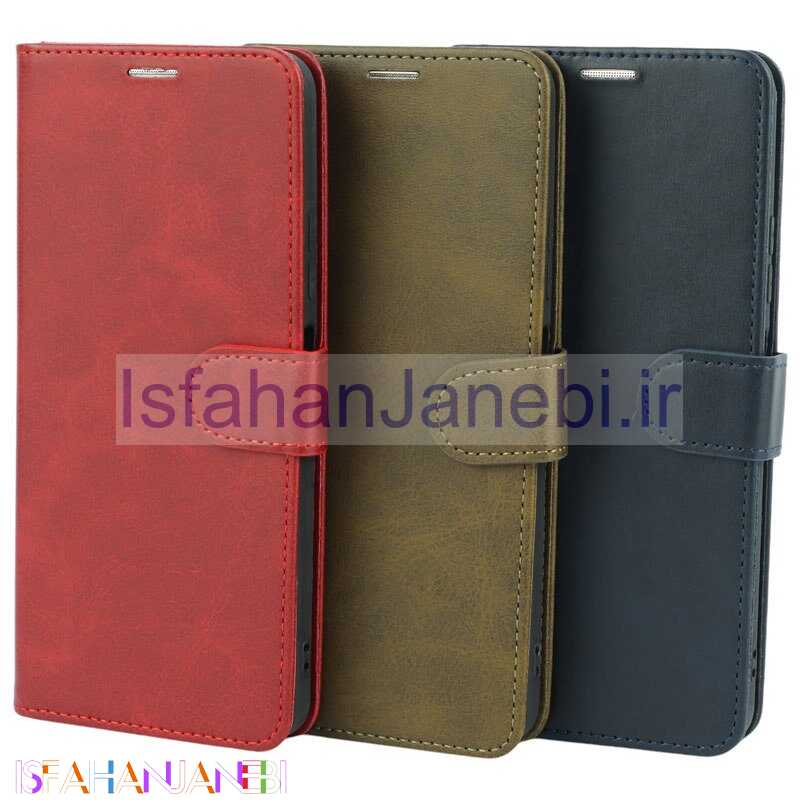 اصفهان جانبی-کیف چرمی مگنتی محافظ لنزدار Xiaomi Poco X5