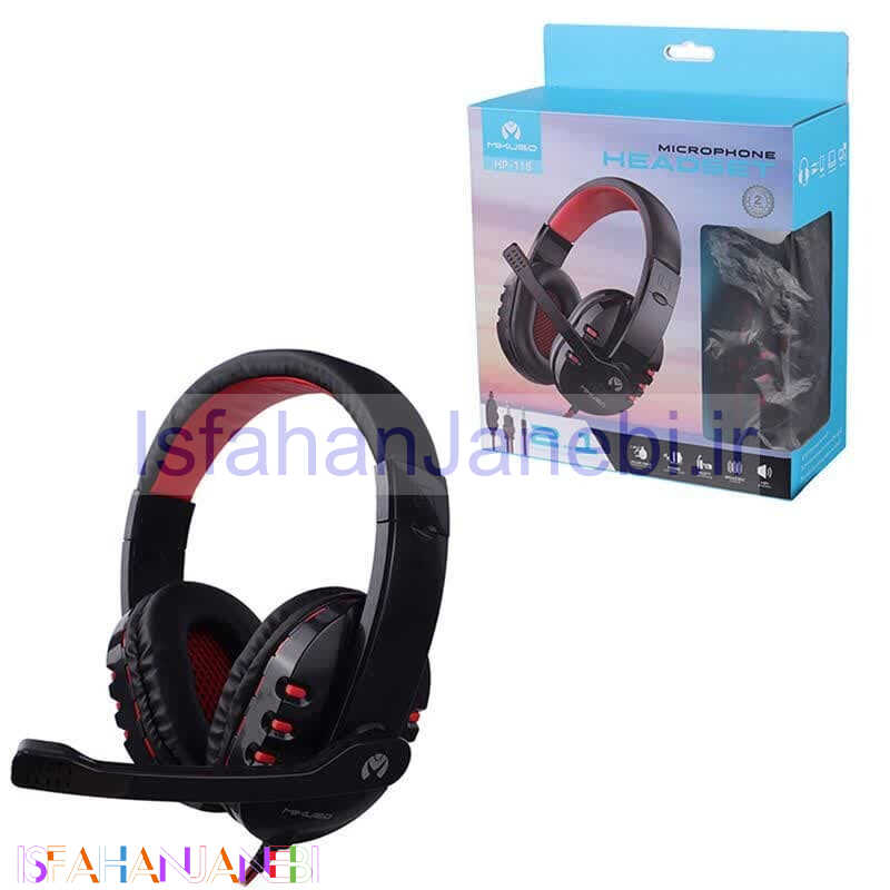 اصفهان جانبی-هدست سیم دار Mikuso HP-118