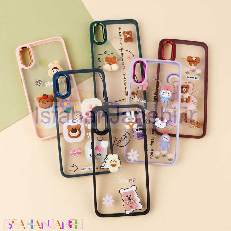 اصفهان جانبی-قاب شفاف متال ایرون عروسکی برجسته Samsung Galaxy A10s