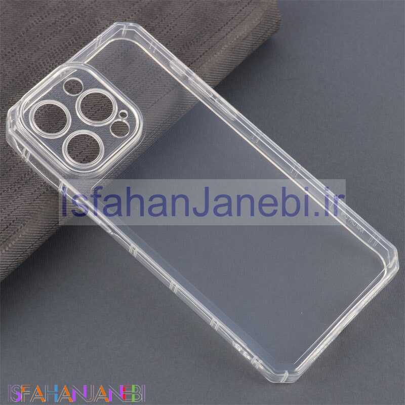 اصفهان جانبی-قاب ژله ای شفاف محافظ لنزدار آیفون iPhone 15 Pro Max